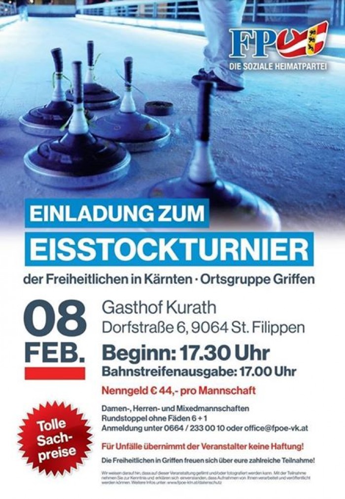 Eisstockturnier der FPÖ Griffen