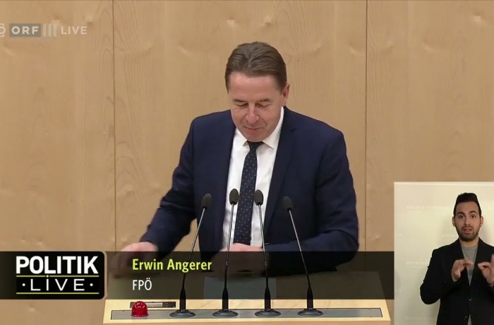 Erwin Angerer im Nationalrat: Tätigkeitsbericht der Bundeswettbewerbsbehörde 2021