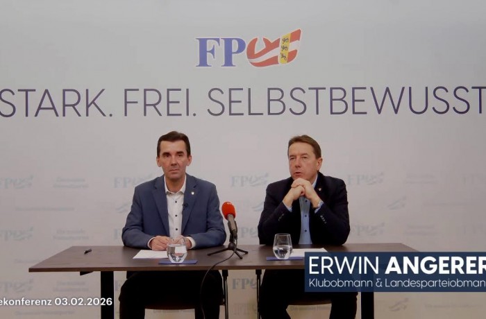 Pressekonferenz mit Erwin Angerer und Josef Ofner