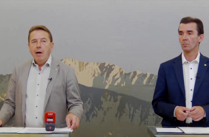 Pressekonferenz mit Erwin Angerer und Josef Ofner