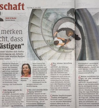 Aktuell gibt es in der Arbeiterkammer viele Beratungen hinsichtlich sexueller Belästigung am Arbeitsplatz
