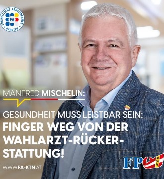 Die Überlegung, die Kostenrückerstattung bei Wahlarztbesuchen abzuschaffen, ist ein völlig falscher Schritt und eine zusätzliche...