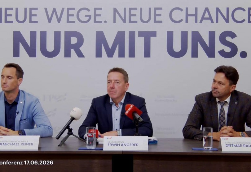 Pressekonferenz mit Erwin Angerer, Michael Reiner und Dietmar Rauter