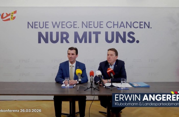 Pressekonferenz mit Erwin Angerer und Josef Ofner