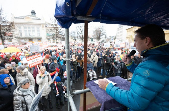 "Demo für die Freiheit" in Klagenfurt