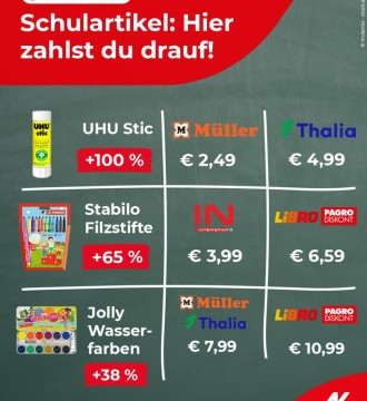 Preis-Schock vor Schulstart‼️