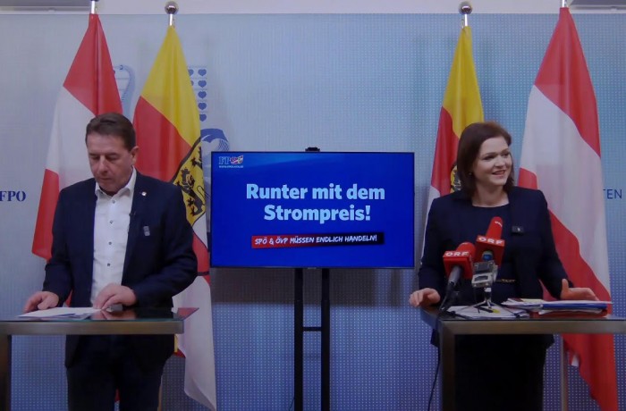 Pressekonferenz zum Strompreis