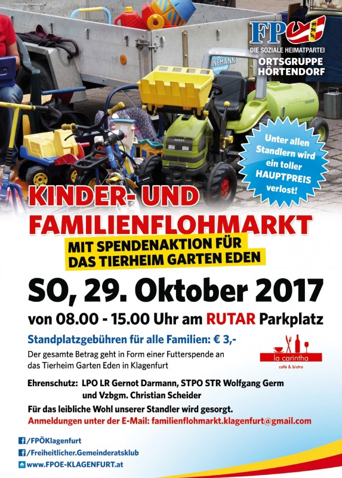 Kinder- und Familienflohmarkt der Ortsgruppe Klagenfurt-Hörtendorf