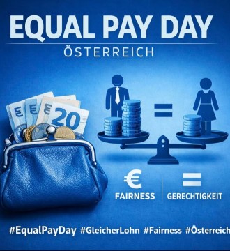 Equal Pay Day erinnert daran, dass Frauen im Durchschnitt noch immer weniger verdienen als Männer, für gleichwertige Arbeit