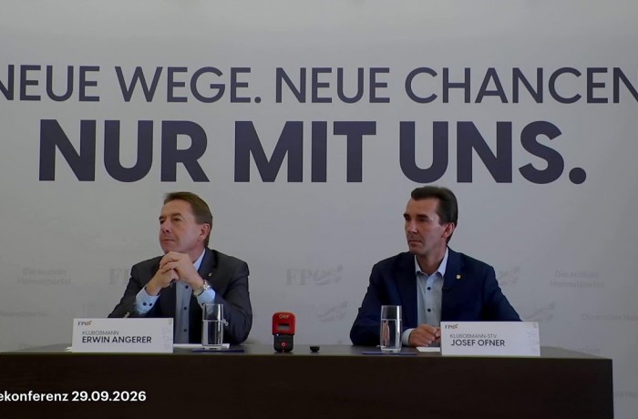 Pressekonferenz mit Erwin Angerer und Josef Ofner