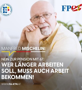 Über ein höheres Pensionsalter zu diskutieren, während ältere Arbeitnehmer am Arbeitsmarkt immer schlechtere Chancen haben, geht...