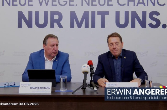 Pressekonferenz mit Erwin Angerer und Erwin Baumann